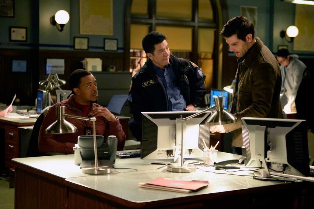 Hank (Russell Hornsby), Wu (Reggie Lee) et Nick (David Giuntoli)